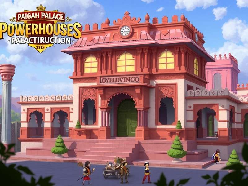 Palace construction gameplay